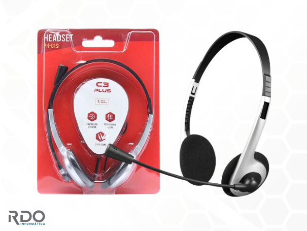 Headset com microfone PH01SI - C3TECH