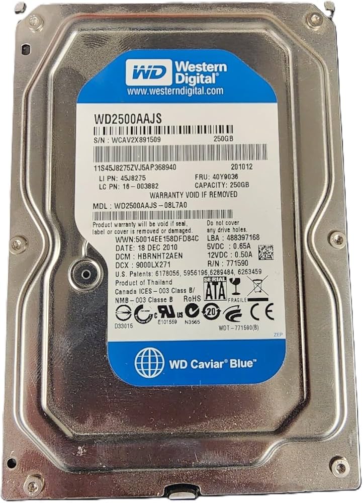 HD 250GB Barato Para PC Desktop e CPU Sata Western Digital
