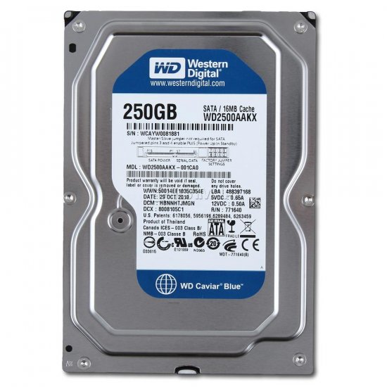 HD 250GB Barato Para PC Desktop e CPU Sata Western Digital