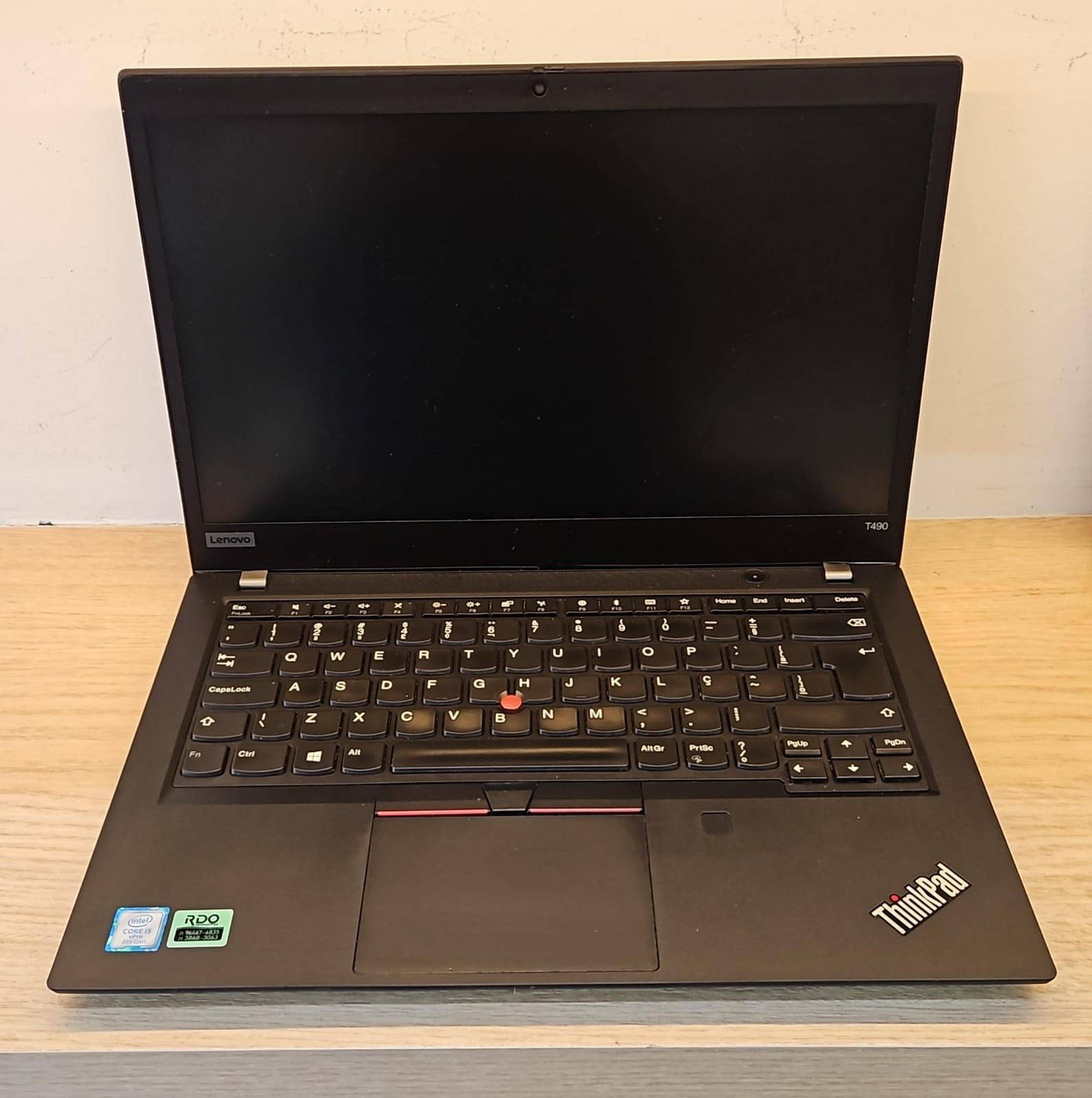 Notebook Lenovo T490 (I5 8ª - 08 GB RAM - SSD 256 GB)