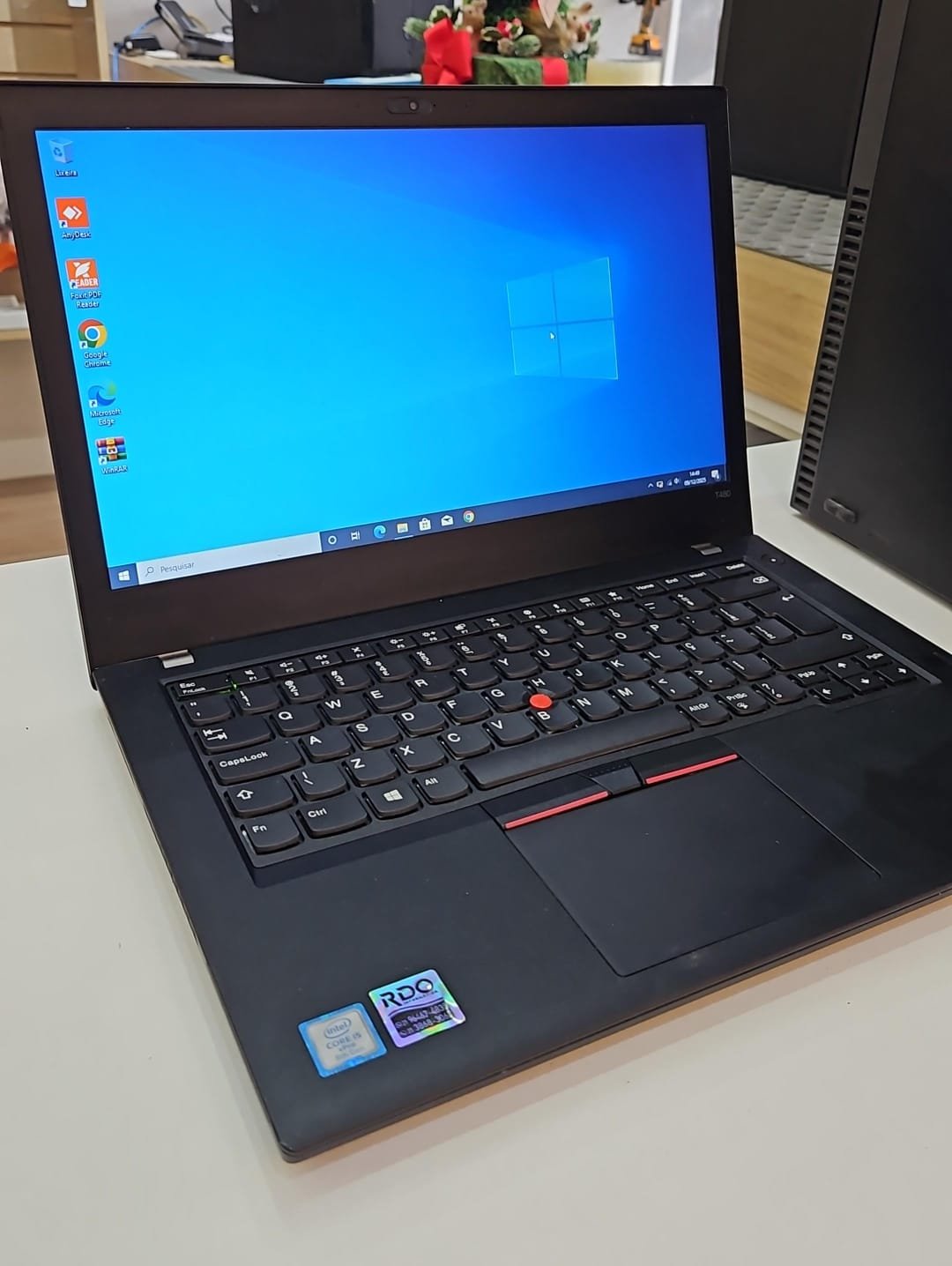 Notebook Lenovo T480 - (I5 8ª - 16GB RAM - SSD 256GB)