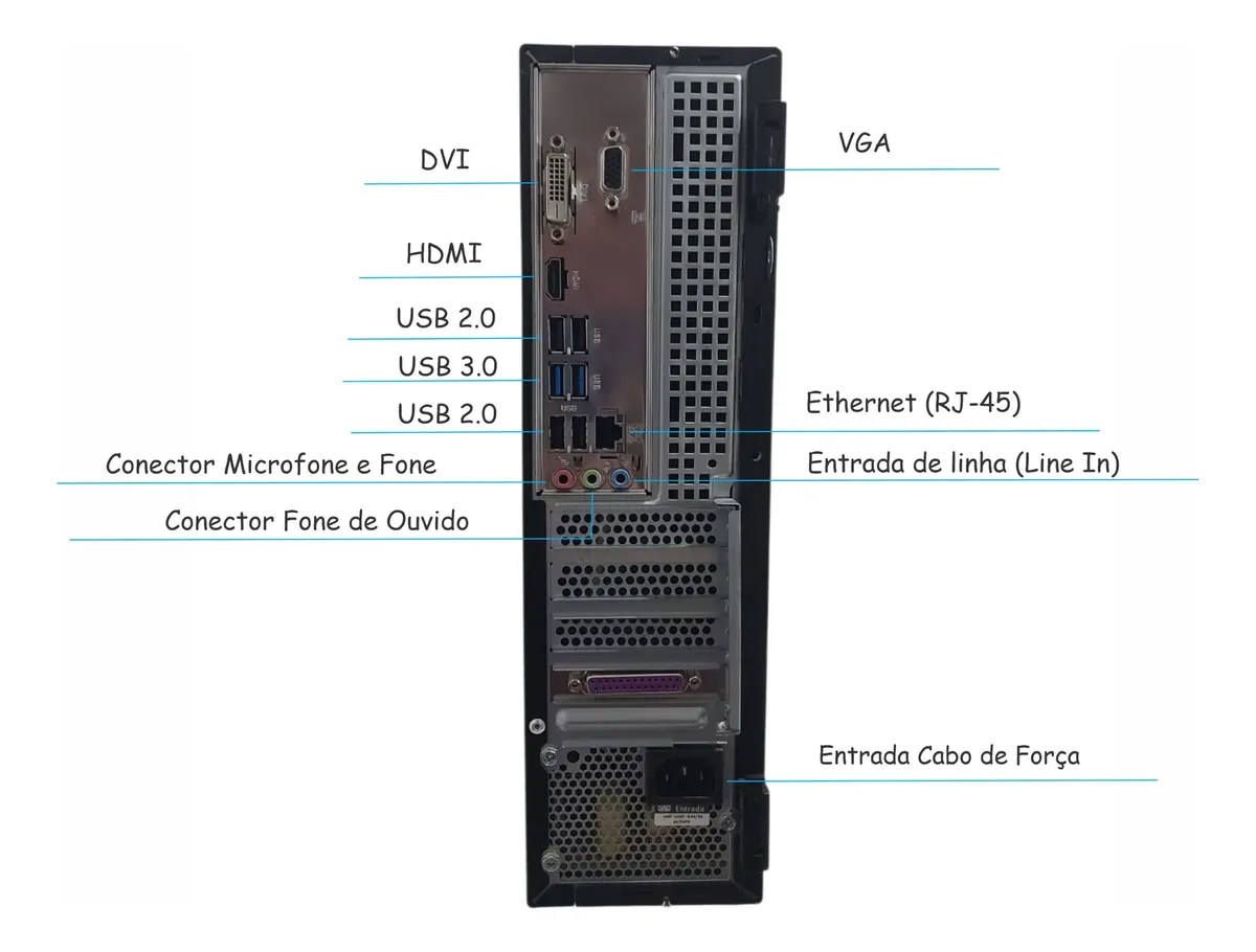 Computador Daten - I3 6ª Geração - RAM 8 Gb - SSD 120 Gb