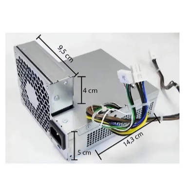Fonte CPU HP Small Form Factor SFF Bivolt para PCs Pro e Elite Série 4300 8300