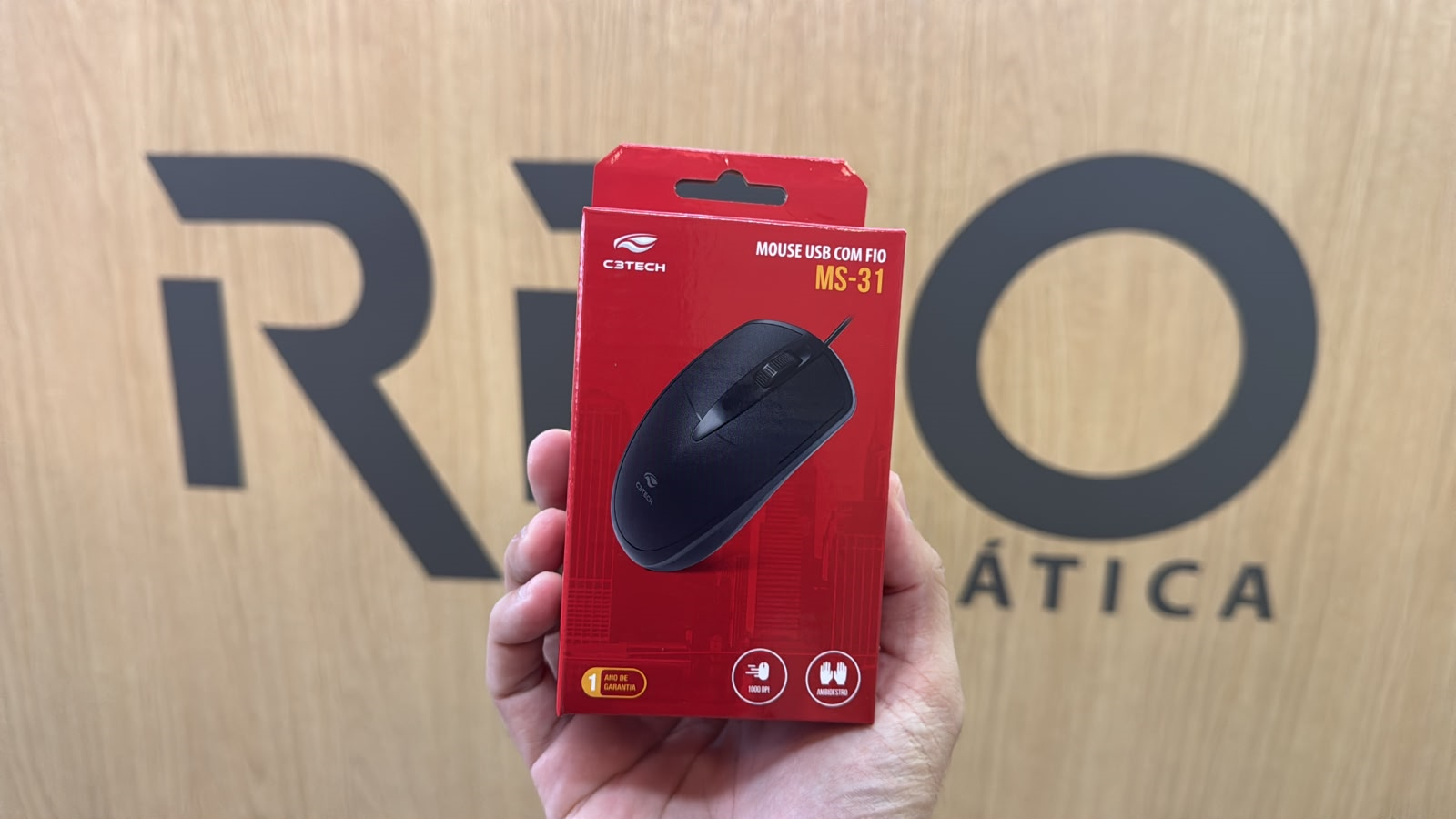 Kit teclado e Mouse C3 Tech - Com fio - USB - KB-M10 - MS-31