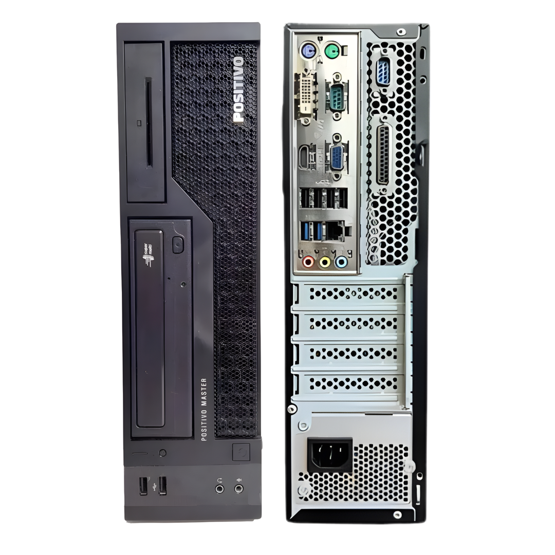PC Positivo SFF Completo / com HDMI + Monitor + Kit teclado & mouse (I3 4a geração - 08gb - ssd 120gb)