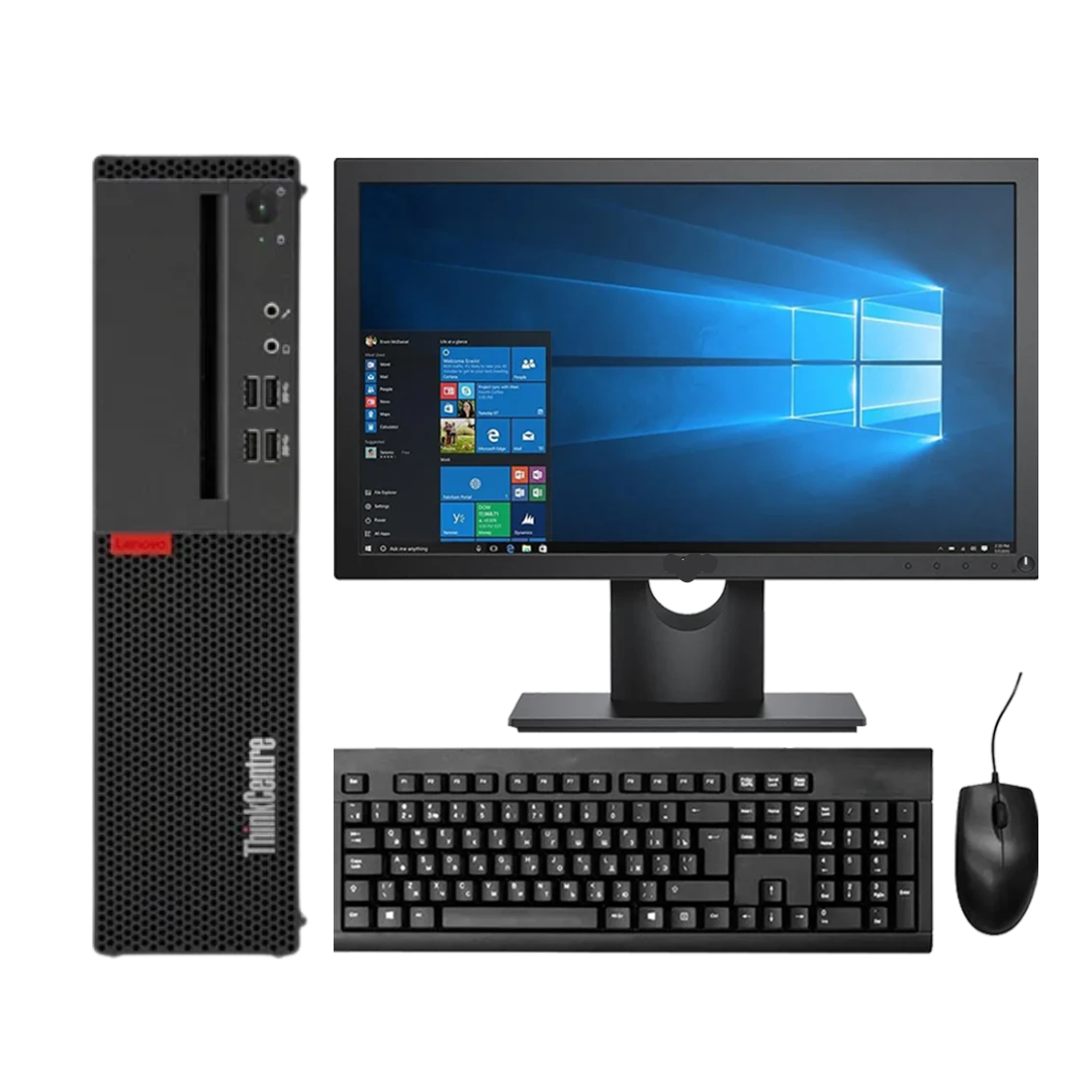 PC Lenovo M910S SFF completo + Monitor 19" + Kit teclado & mouse (I5 7a geração + 08gb + ssd 240 gb)