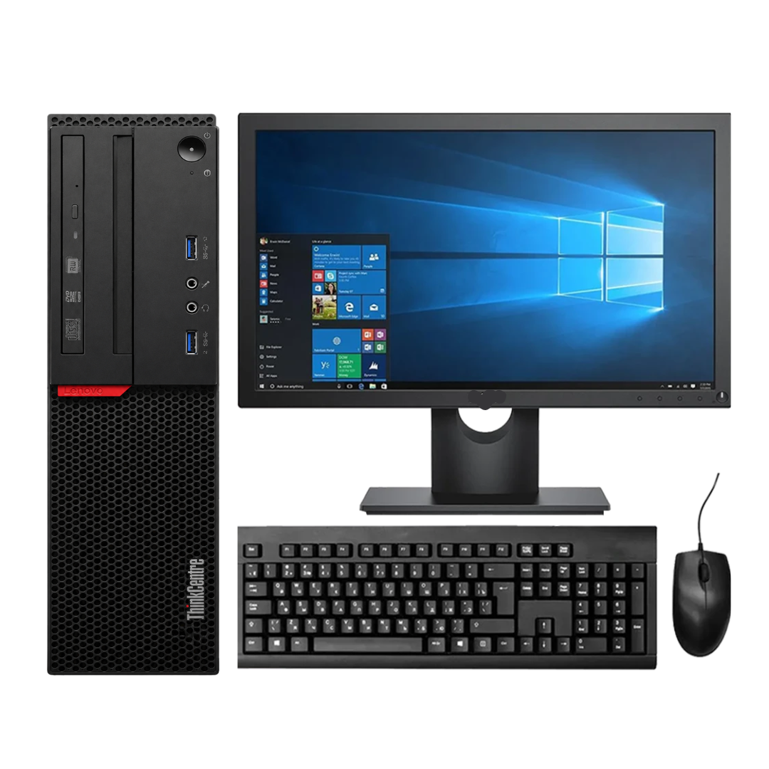 PC Lenovo M900 SFF completo + Monitor 19" + Kit teclado & mouse (I7 6a geração + 08gb + ssd 240 gb)