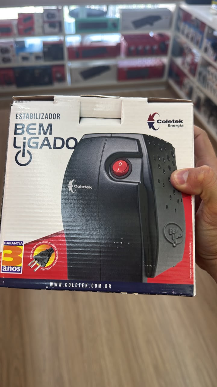 Estabilizador ES-300VA MONO BEM LIGADO Coletek