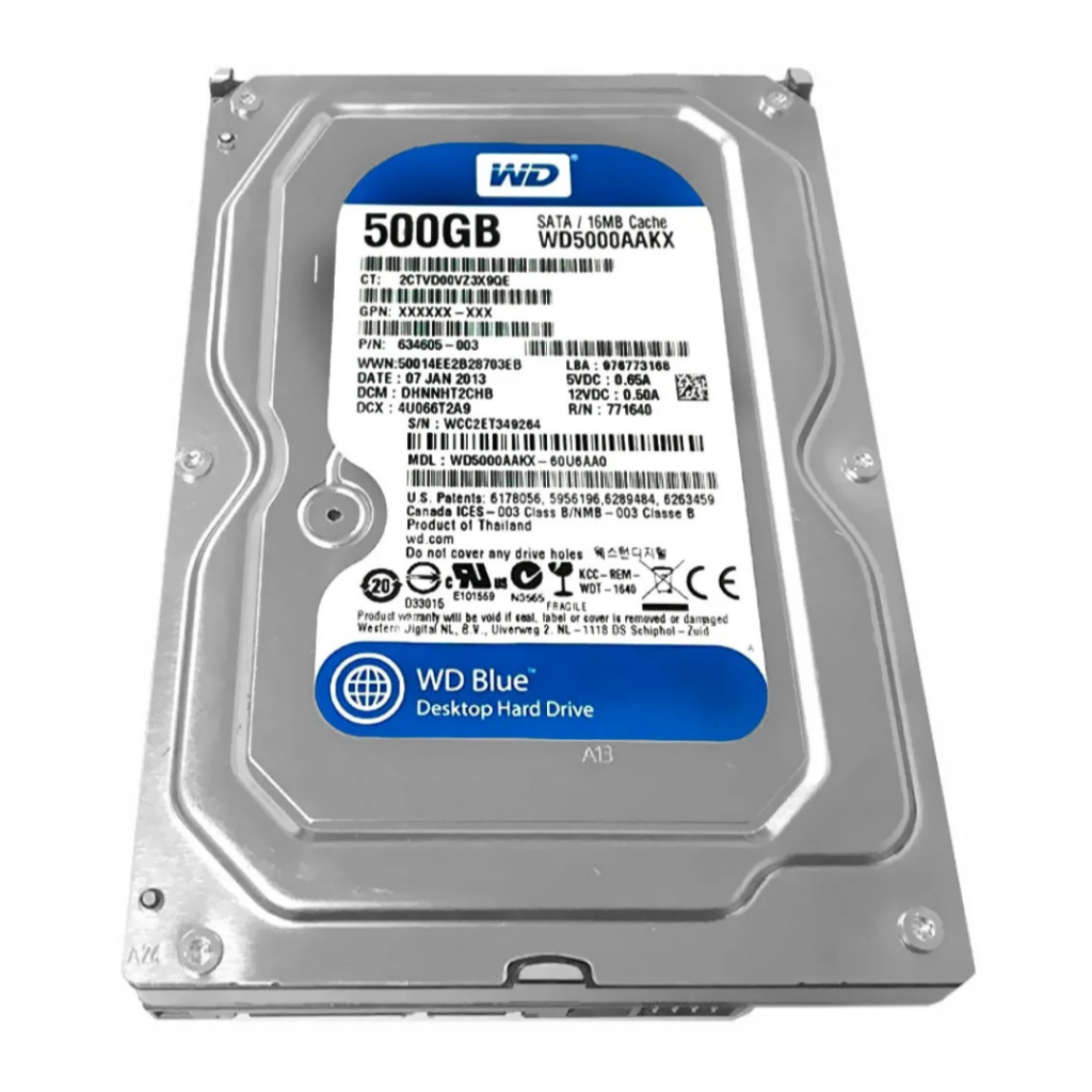 HD WD Blue 500GB SATA 3,5" PARA DESKTOP
