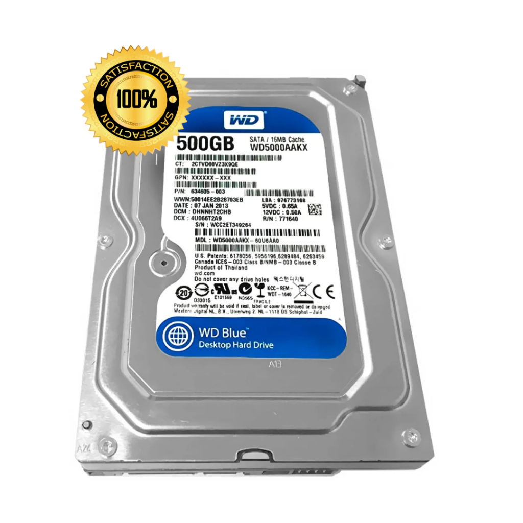 HD WD Blue 500GB SATA 3,5" PARA DESKTOP