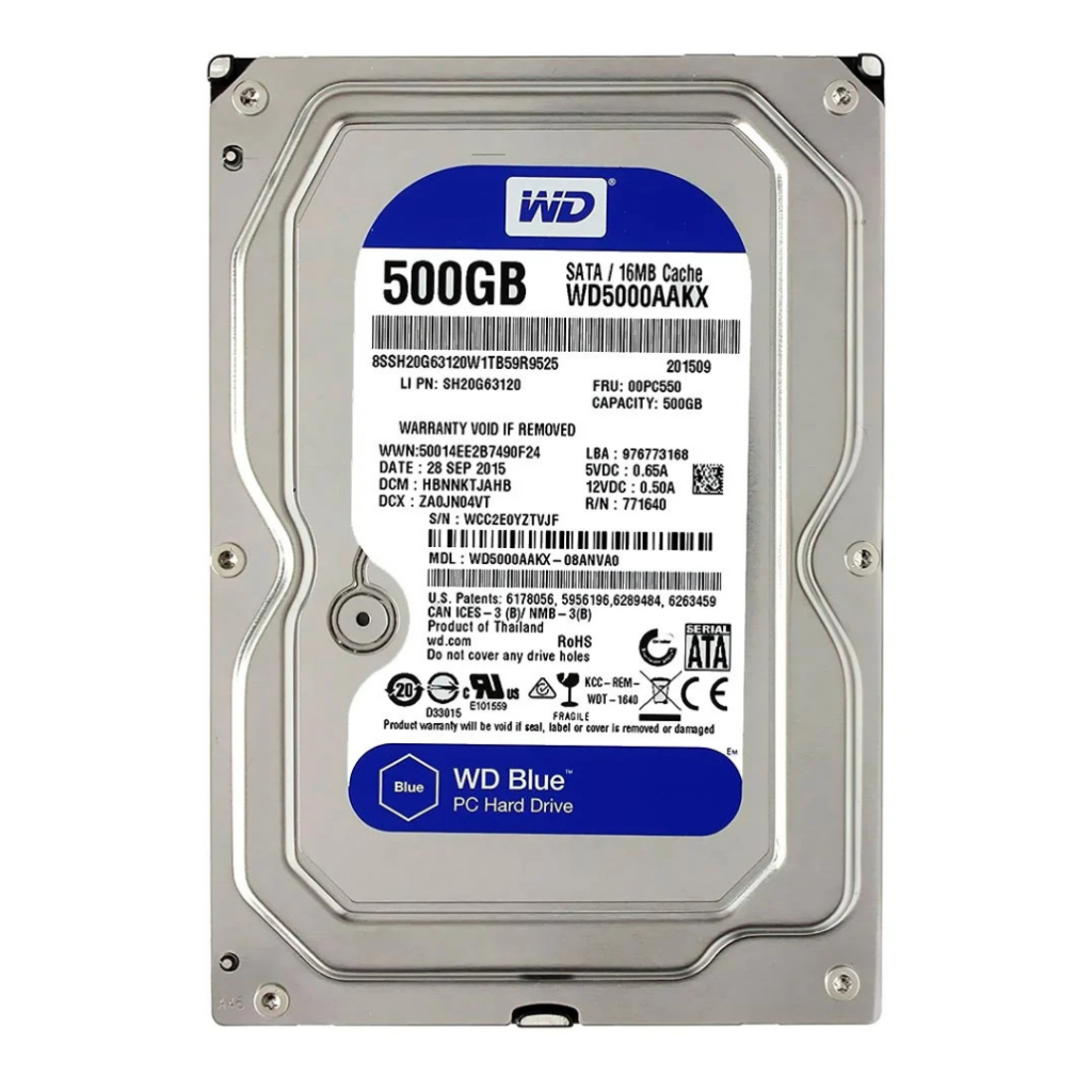 HD WD Blue 500GB SATA 3,5" PARA DESKTOP