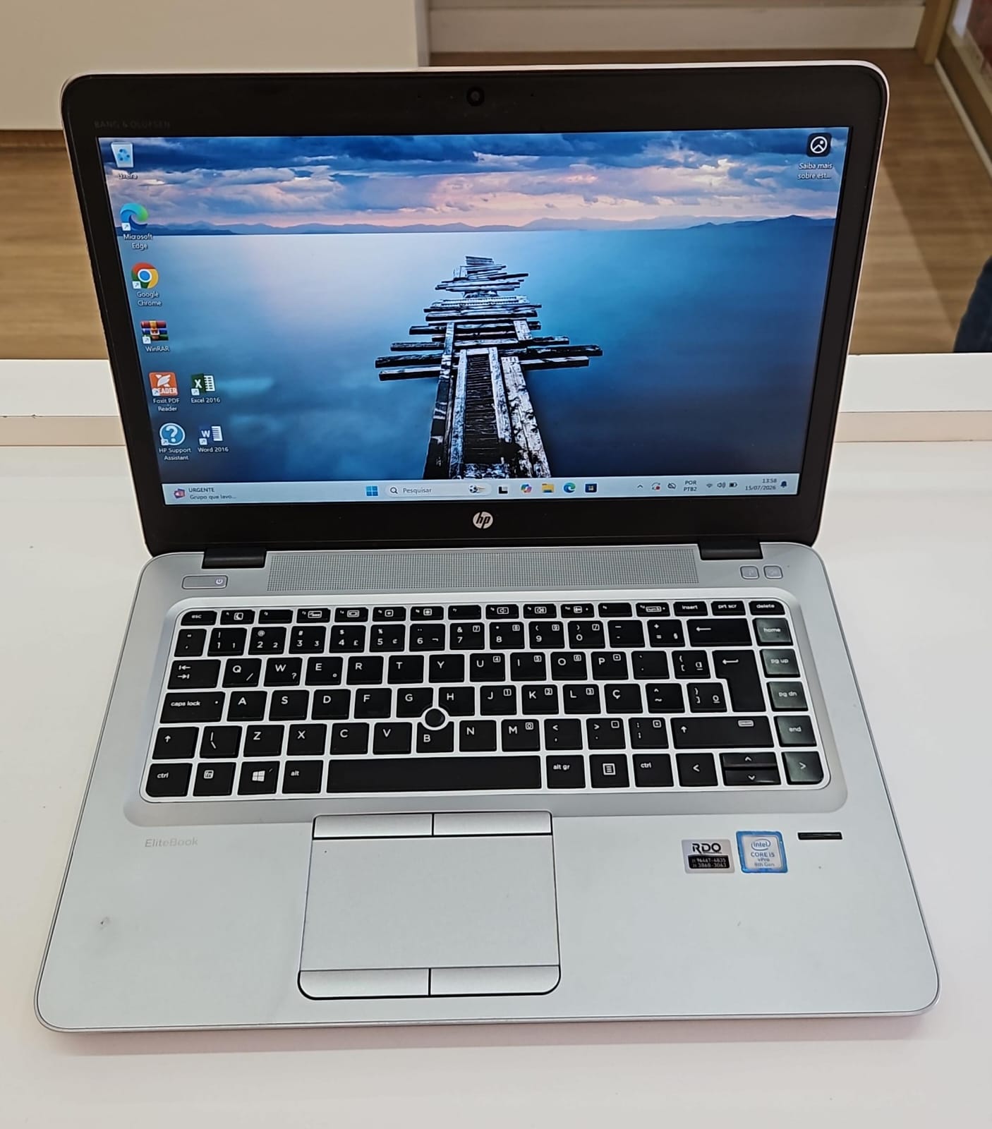 Notebook HP Elitebook 840R G4  (I5 8ª - 16GB RAM DDR4 - SSD 240GB)