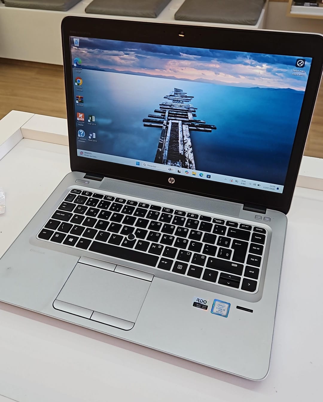 Notebook HP Elitebook 840R G4  (I5 8ª - 16GB RAM DDR4 - SSD 240GB)