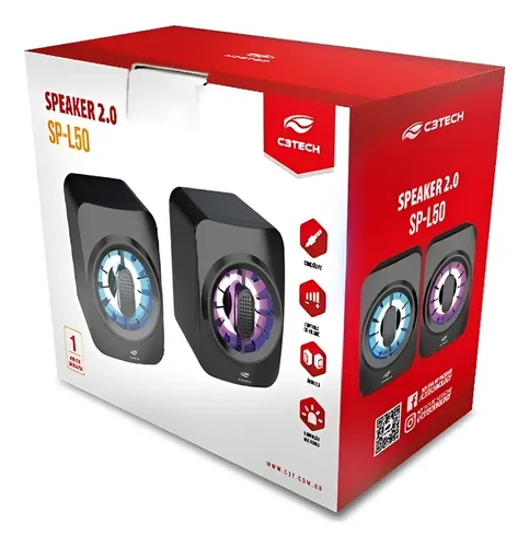 Caixa de Som 2.0 SP L50 C3TECH