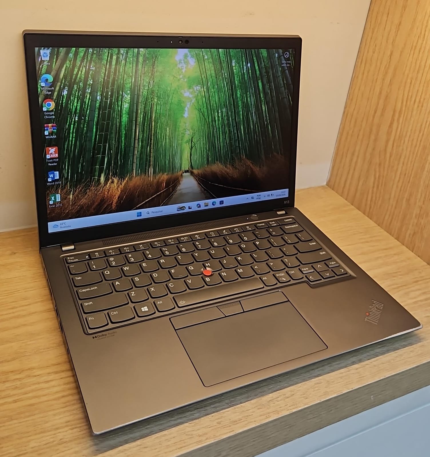 Notebook ThinkPad Lenovo X13 (I5 11ª - 16B RAM DDR4 - SSD 256GB)