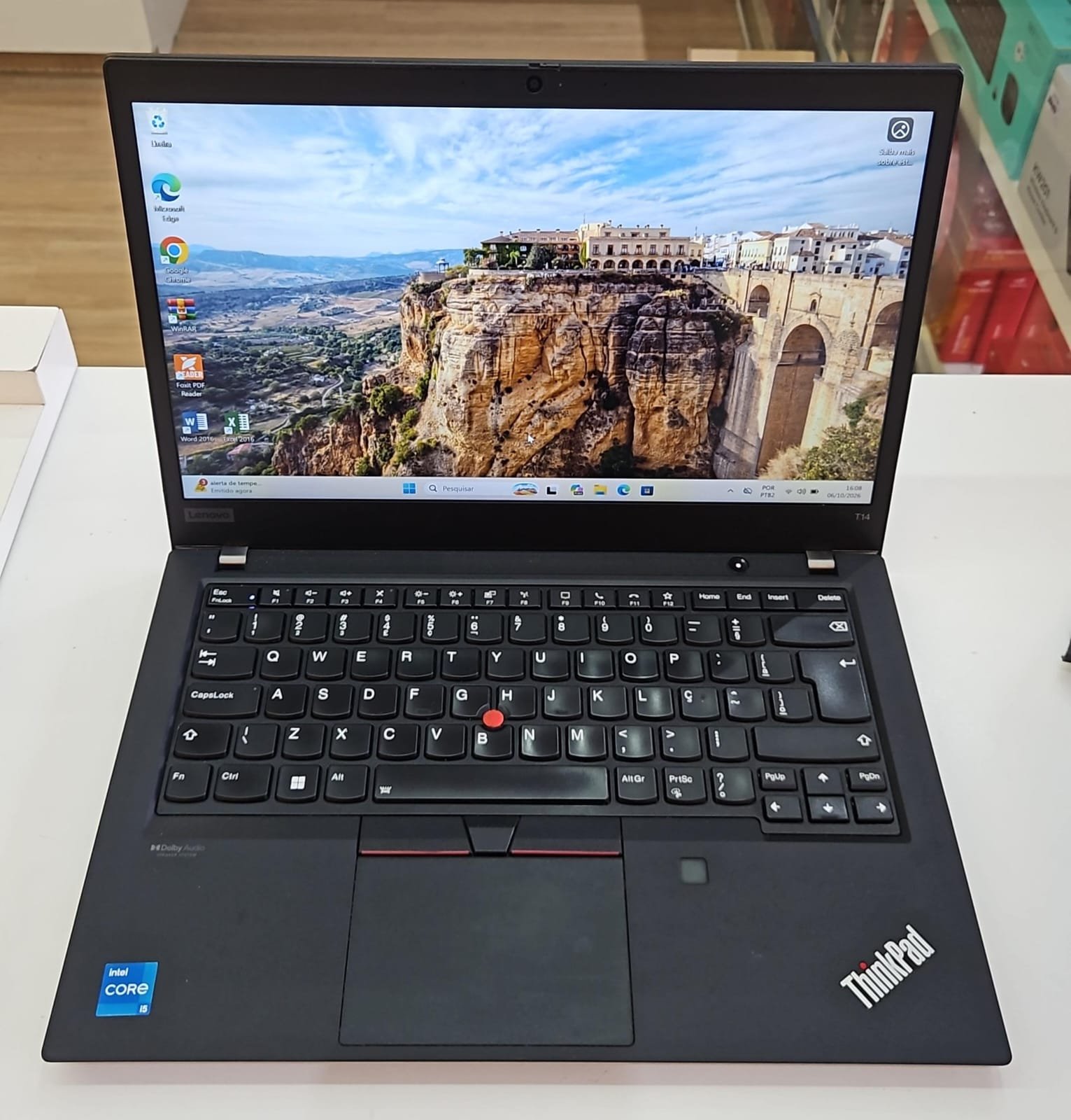 Notebook Lenovo ThinkPad T14 (I5 11ª - 16GB RAM DDR4 - SSD 256GB)