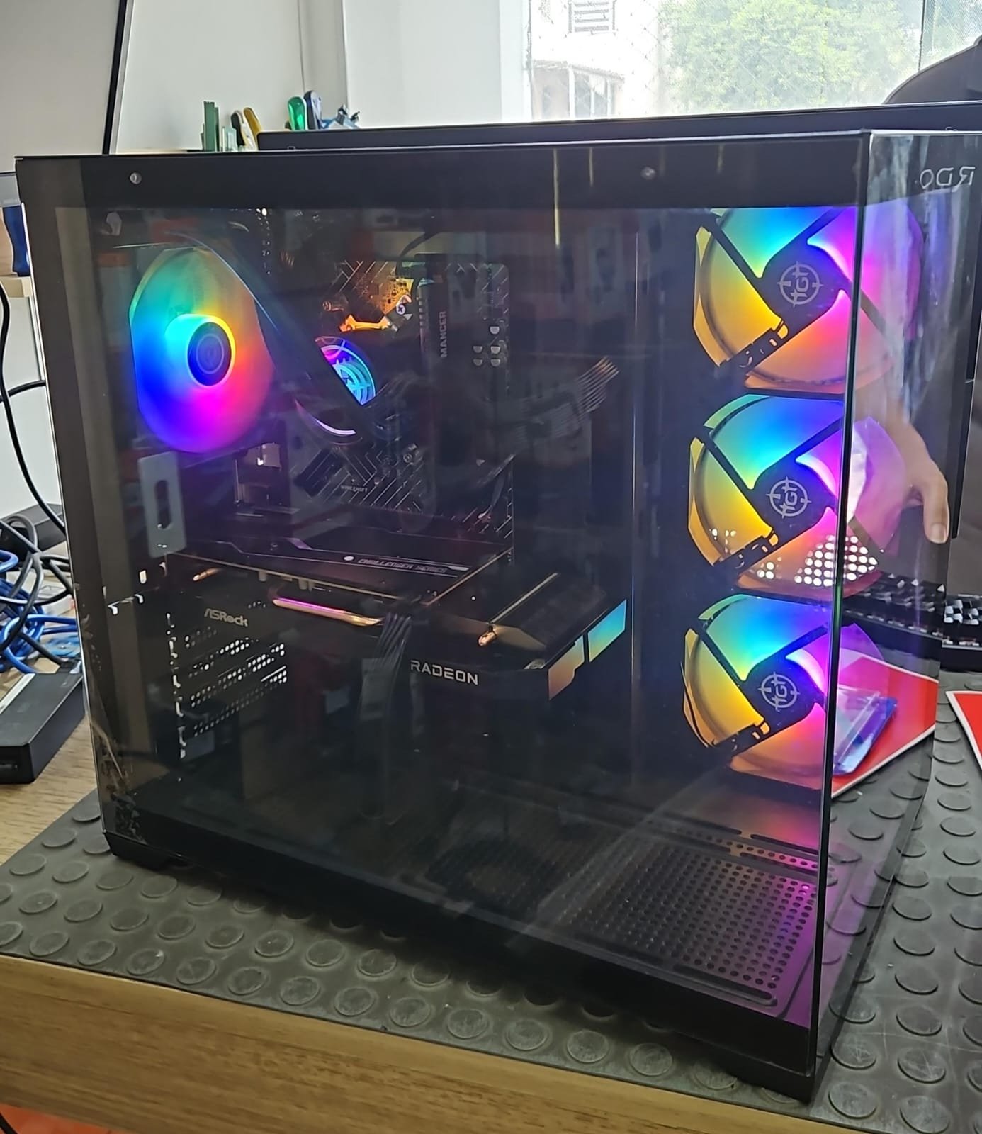 PC Gamer Preto RX 7600 08GB 16GB RAM DDR4 SSD 500GB