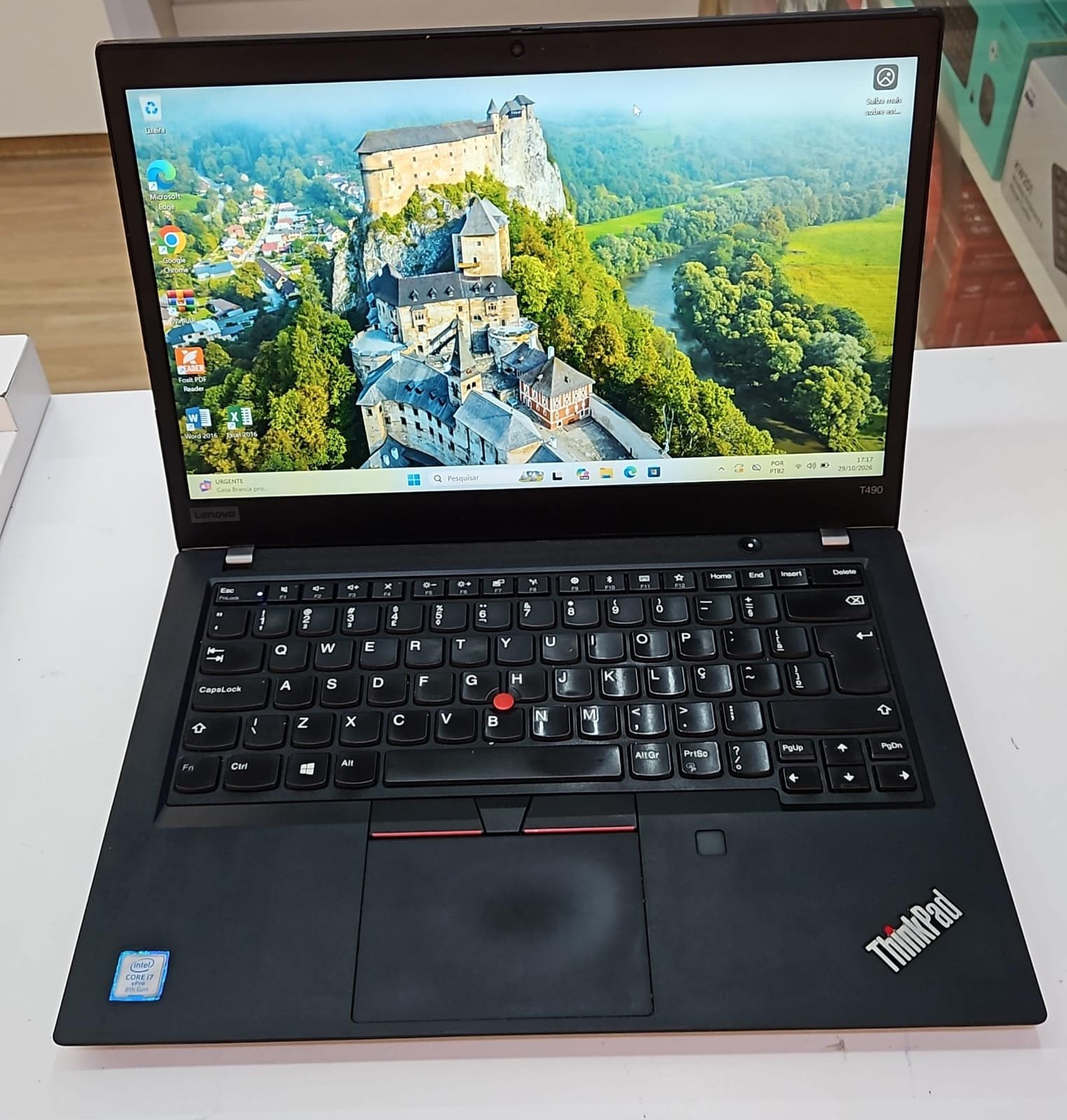Notebook Lenovo T490 (I7 8ª - 08 GB RAM DDR4 - SSD 256 GB)