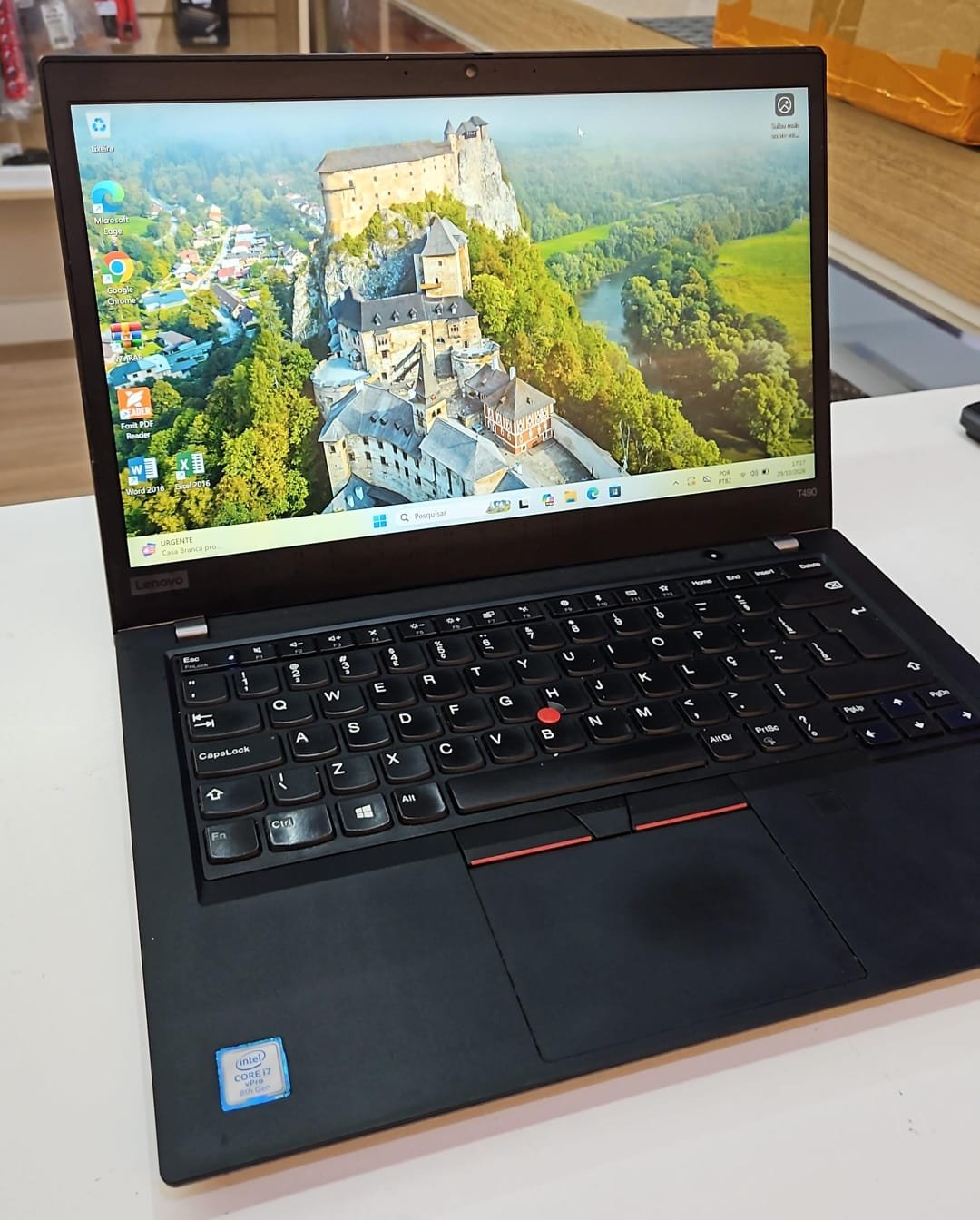 Notebook Lenovo T490 (I7 8ª - 08 GB RAM DDR4 - SSD 256 GB)